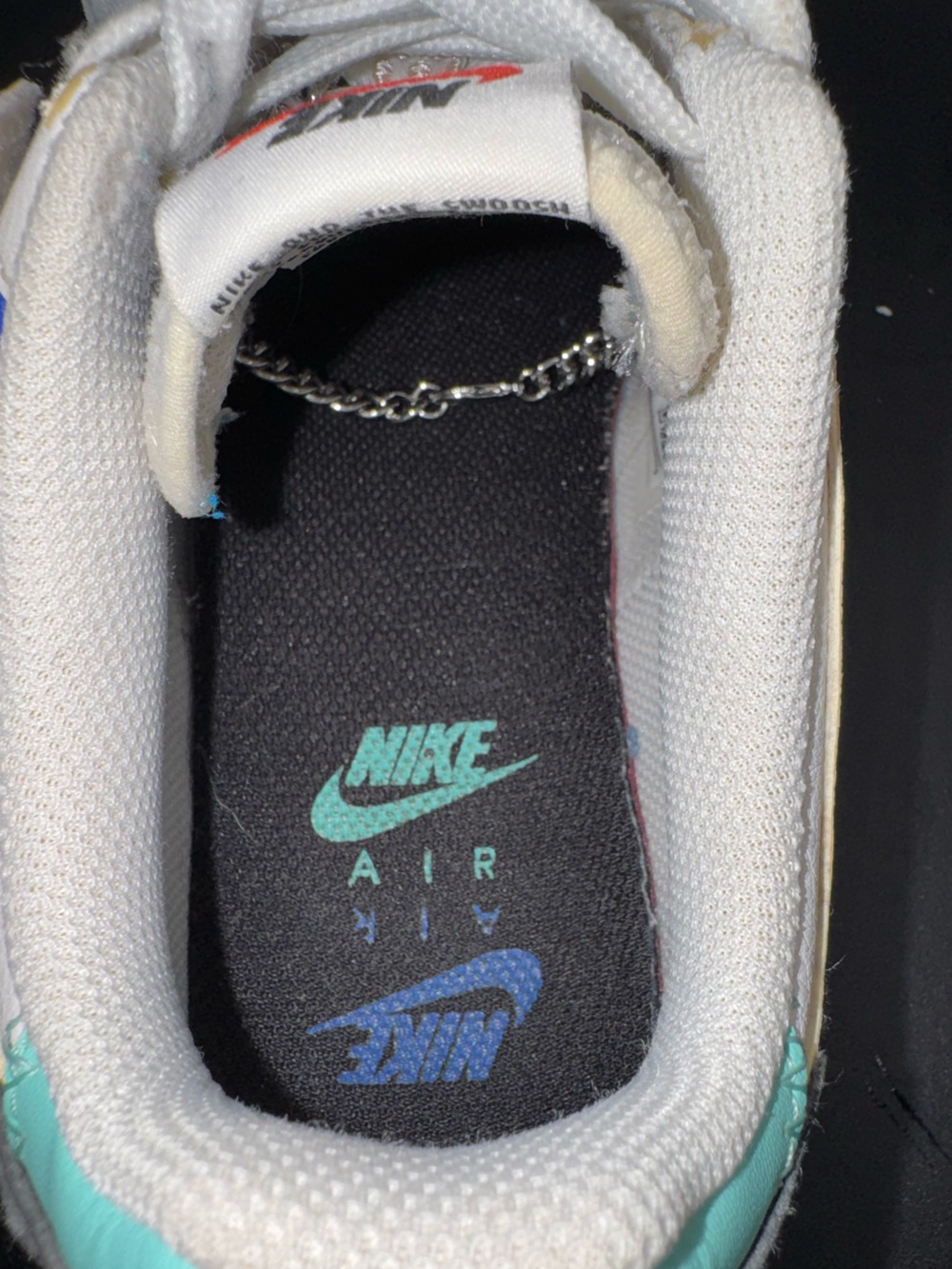 Nike Air Force 1 Shadow White Multi-Color Leather Sneakers Women’s 7 - Picture 14 of 17